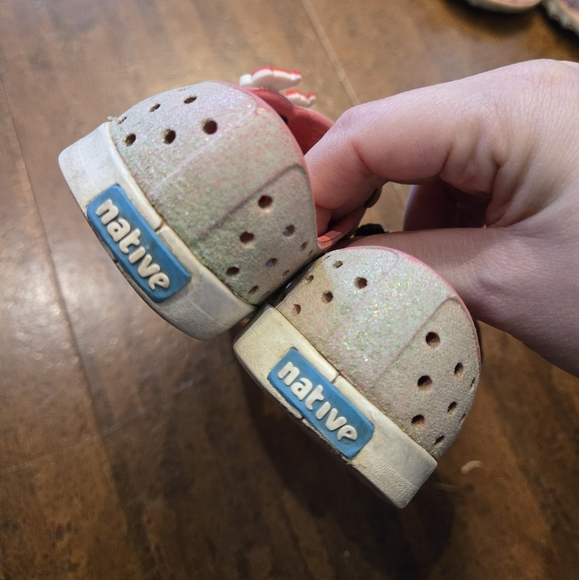 Native Shoes Jefferson Pink Shimmer Mermaid Size C5 - Picture 4 of 7